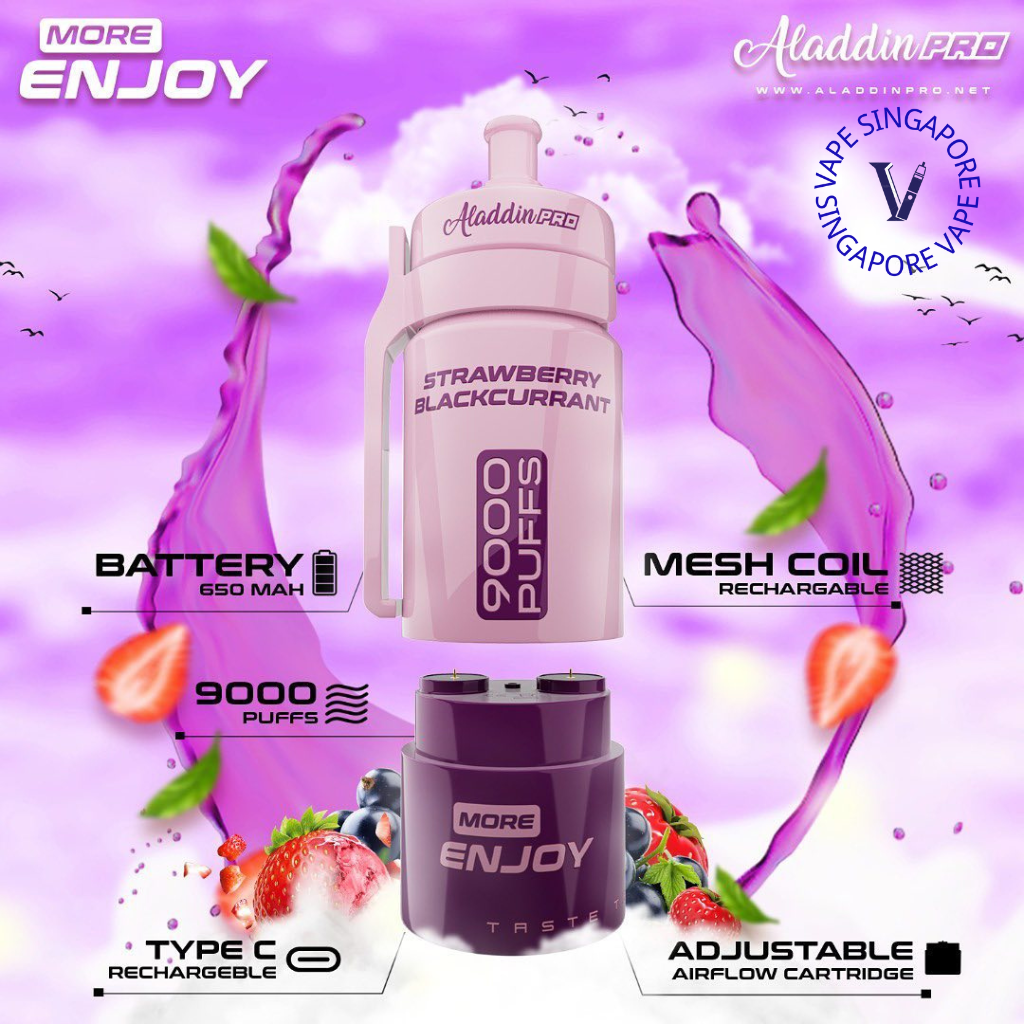 Aladdin Pro More Enjoy 9000 Puff Vape - Vape Singapore SG Vape