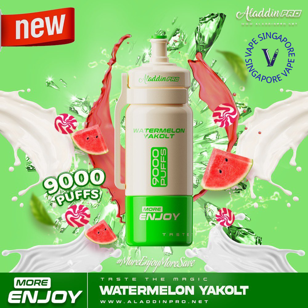 Aladdin Pro More Enjoy 9000 Puff Vape - Vape Singapore SG Vape