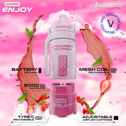 Aladdin Pro More Enjoy 9000 Puff Vape - Vape Singapore SG Vape